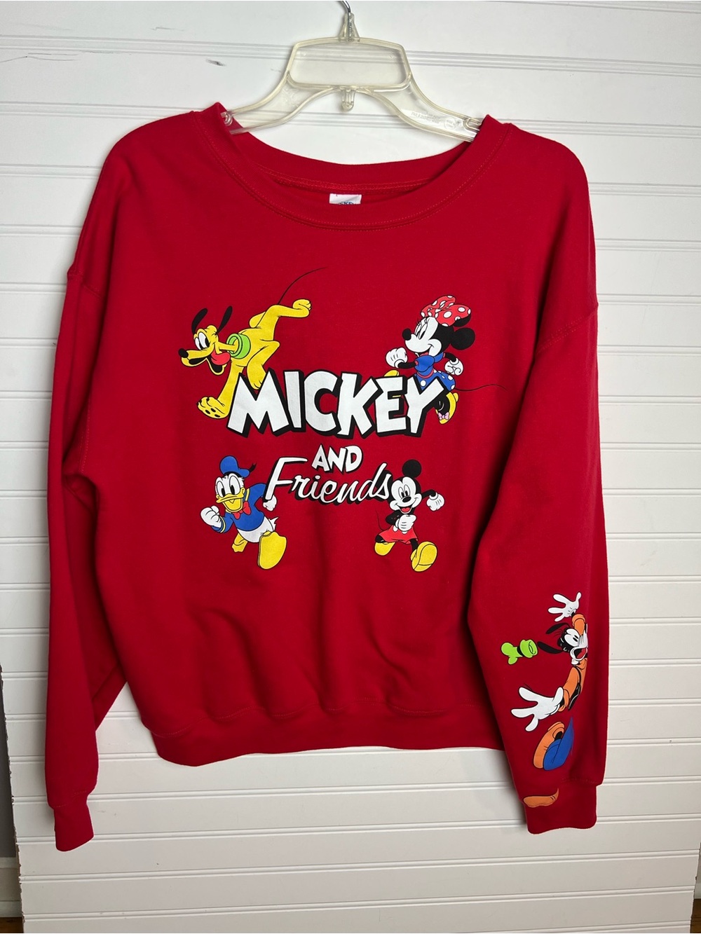Disney Red Character Graphic Sweatshirt Junior Size 11-13